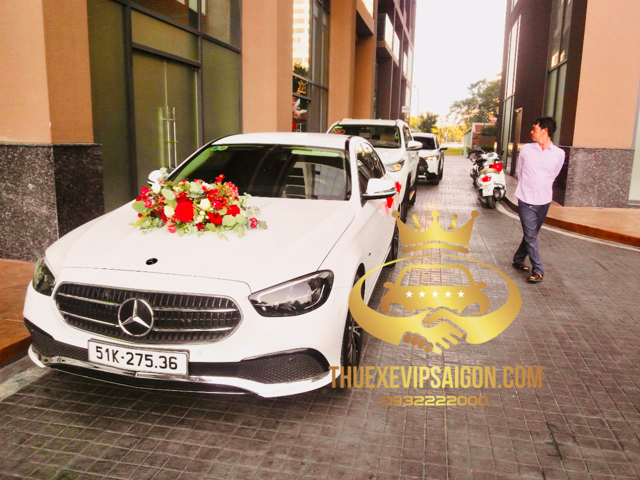 Công ty Vip Cars Bảo Dương cho thuê xe cưới Mercedes ngày 21/2/2023