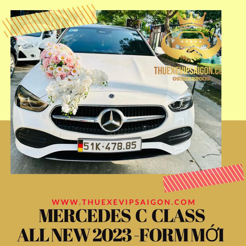 Công ty Vip Cars Bảo Dương cho thuê xe cưới Mercedes C Class ngày 2/3/2023