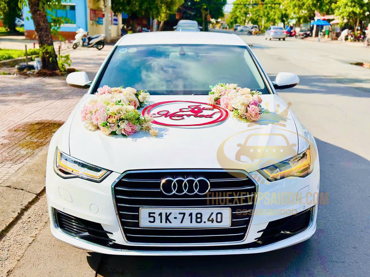 Công ty Vip Cars Bảo Dương cho thuê xe cưới Audi A6 ngày 3/7/2023