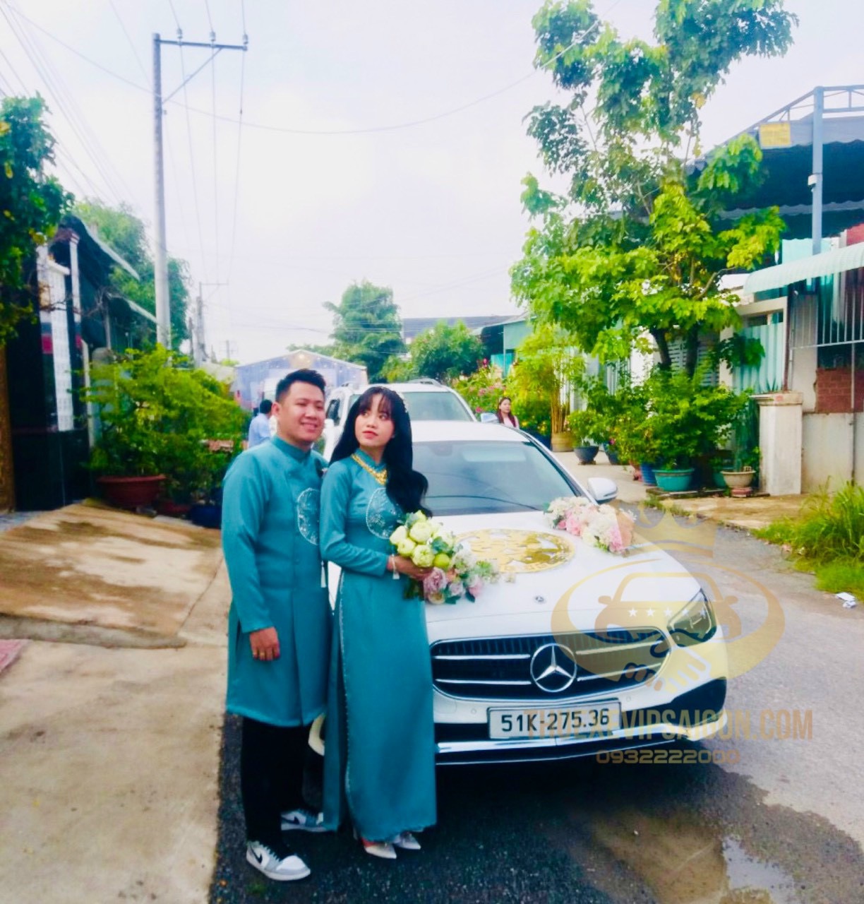 Công ty Vip Cars Bảo Dương cho thuê xe cưới Mercedes ngày 7/7/2023